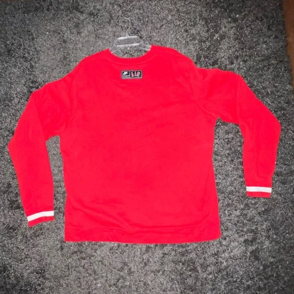 Men's Nike Air Knit Round Neck Sweatshirt Athleisure Casual Sports size XLT - Picture 2 of 5